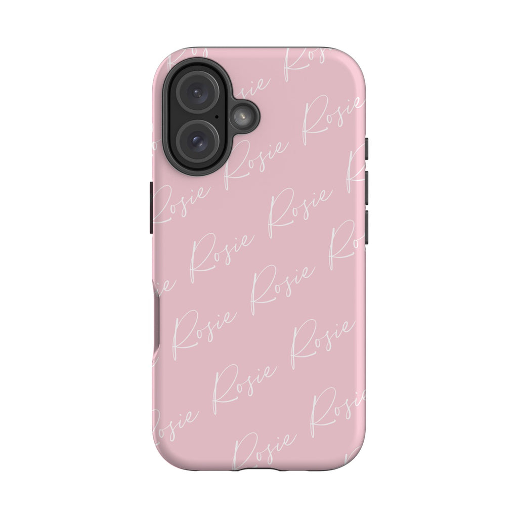 Personalised Script Name All Over iPhone 16 Plus Case