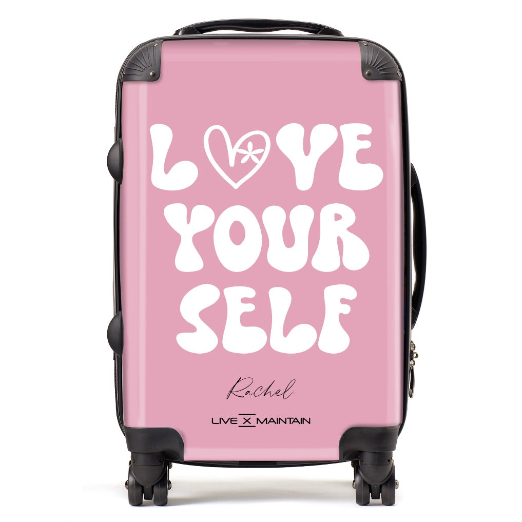 Personalised Love Your Self Quote Suitcase