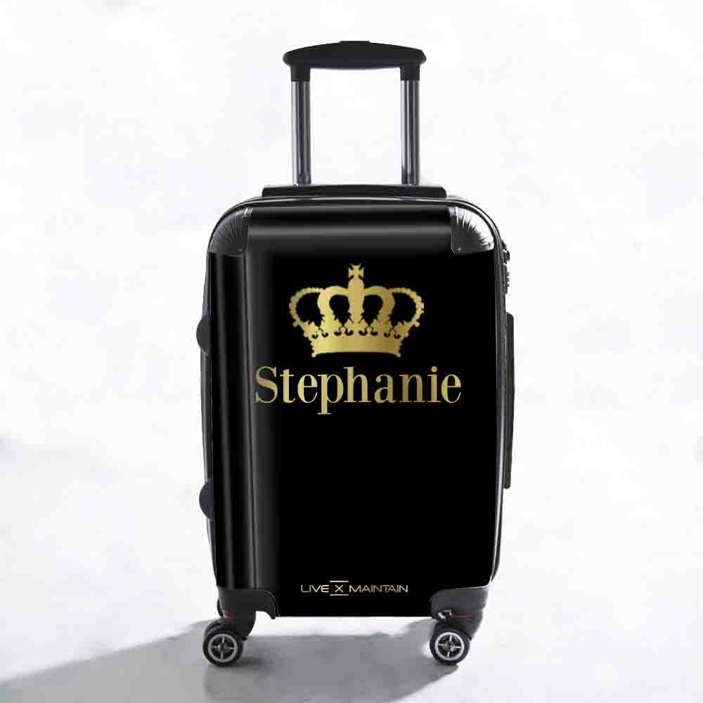Personalised Name Crown Suitcase