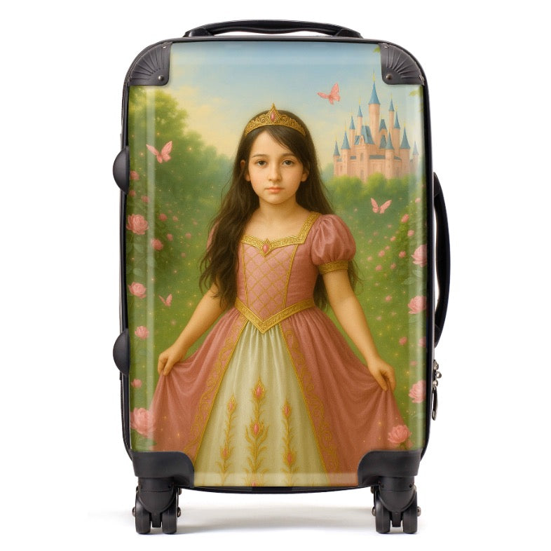 Personalised Rose Pink Princess Suitcase