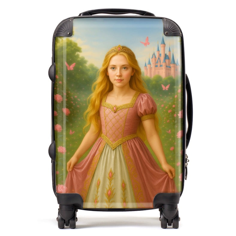Personalised Rose Pink Princess Suitcase