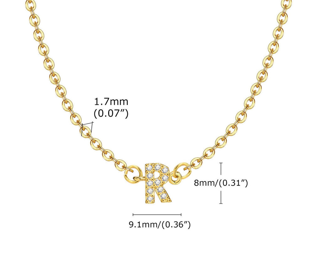 Personalised Custom Initial Gold Necklace