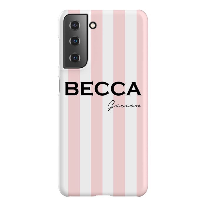 Personalised Bloom Stripe Samsung Galaxy S26 Case