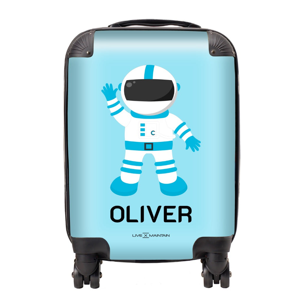 Personalised Space Boy Kids Suitcase