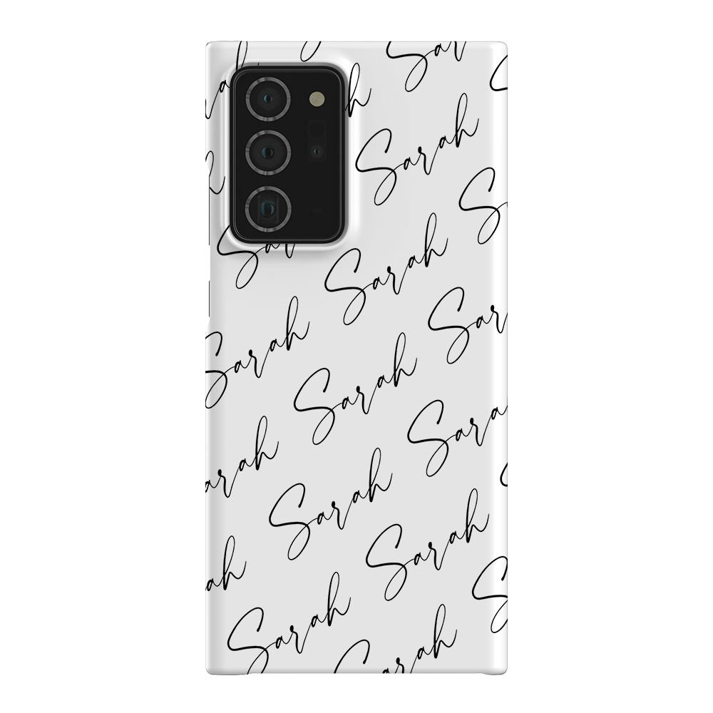 Personalised Script Name All Over Samsung Galaxy Note 20 Ultra Case