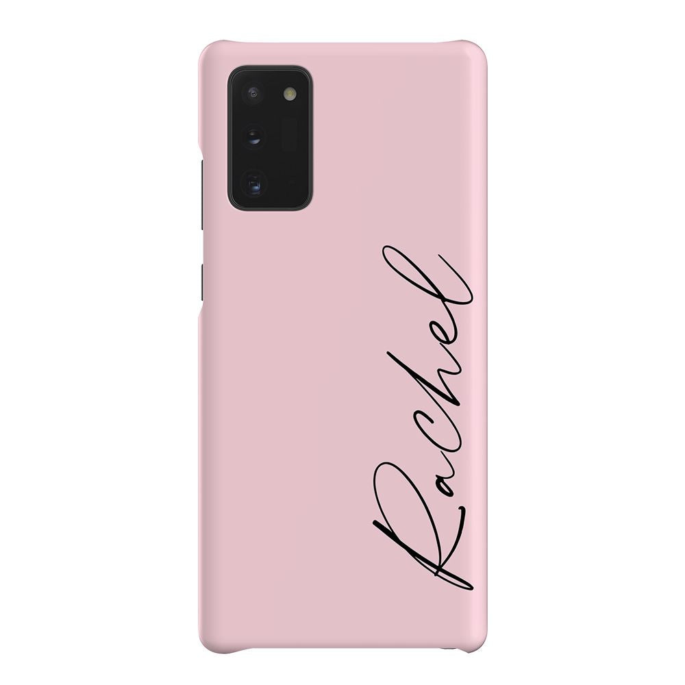 Personalised Bloom Script Name Samsung Galaxy Note 20 Case