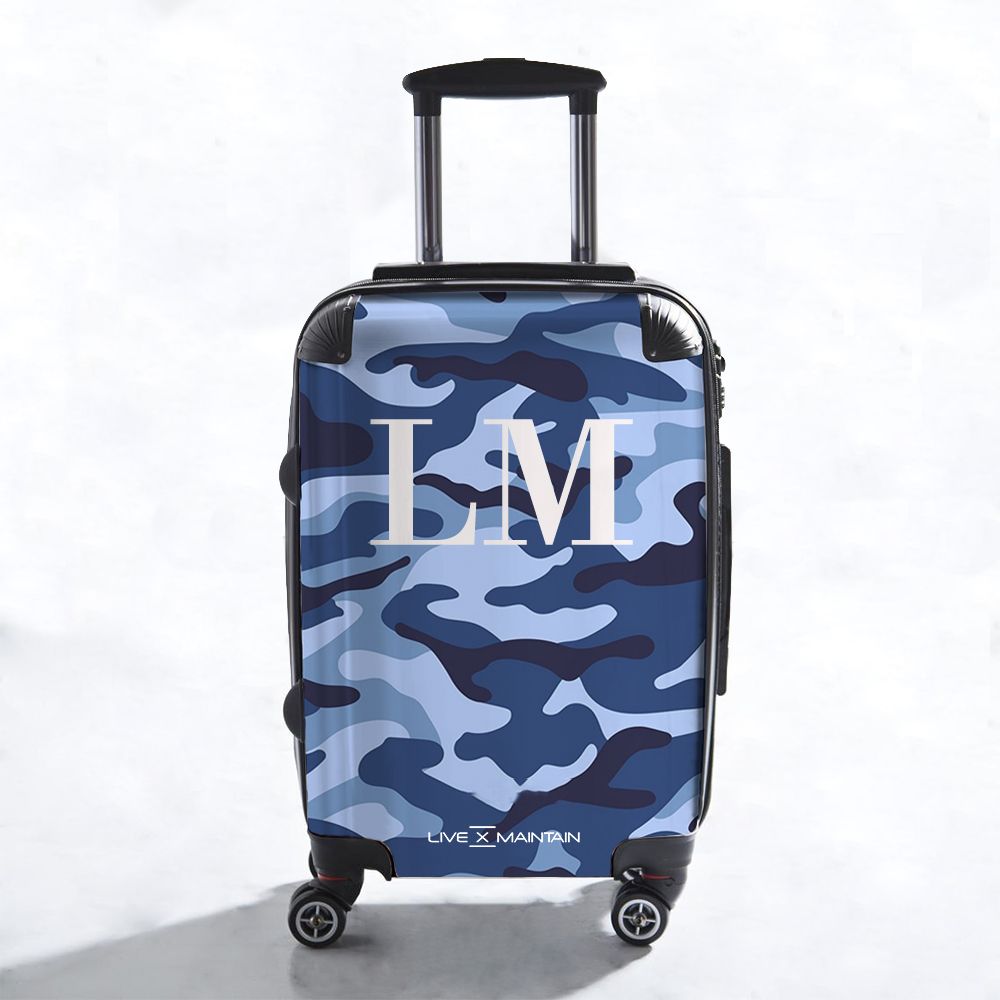 Personalised Camouflage Initials Suitcase