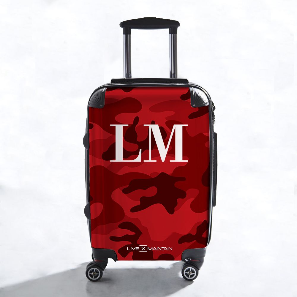 Personalised Camouflage Initials Suitcase