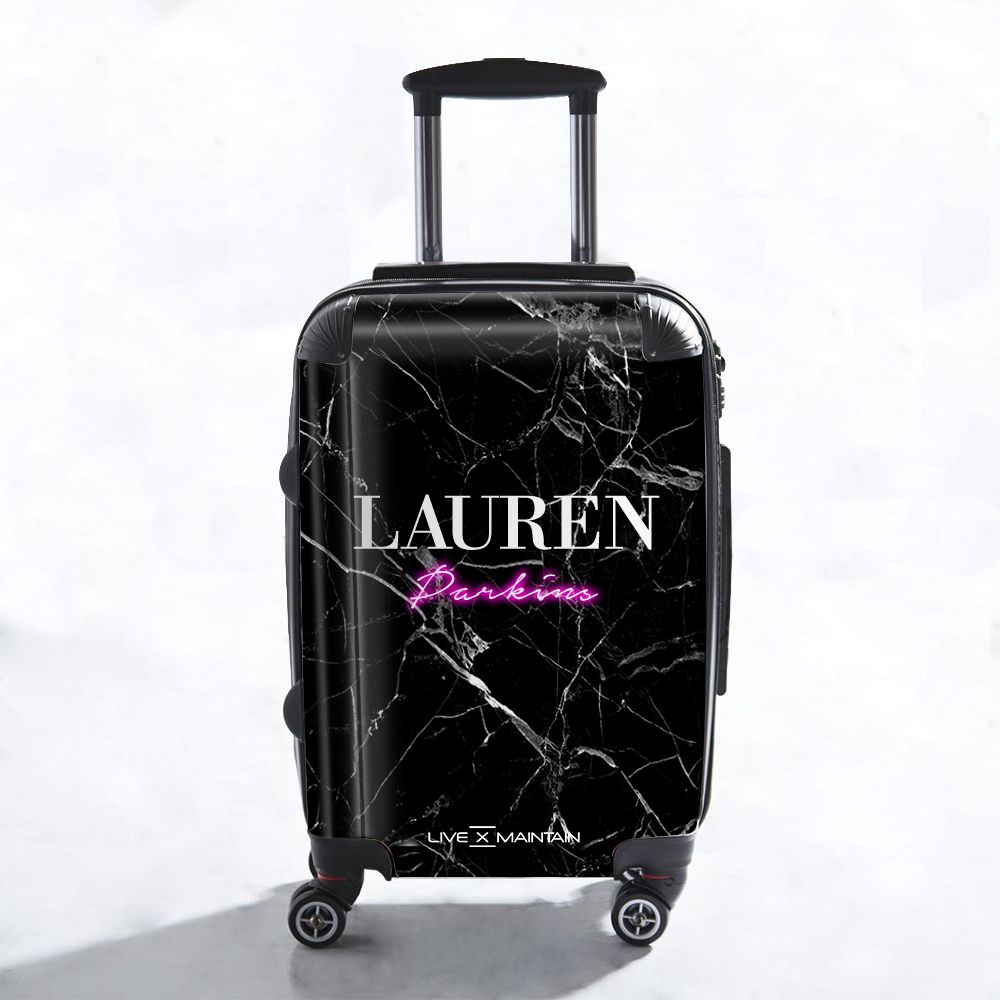 Personalised Neon Name Suitcase