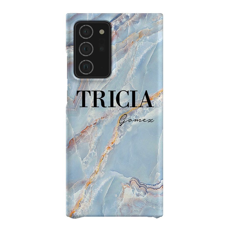 Personalised Ocean Marble Name Samsung Galaxy Note 20 Ultra Case