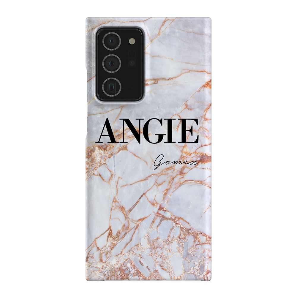 Personalised Fragment Marble Name Samsung Galaxy Note 20 Ultra Case