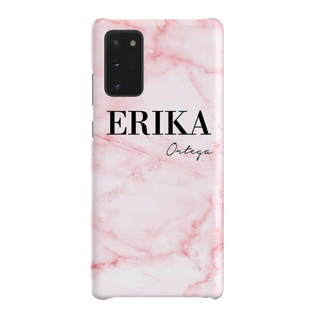 Personalised Cotton Candy Marble Name Samsung Galaxy Note 20 Case