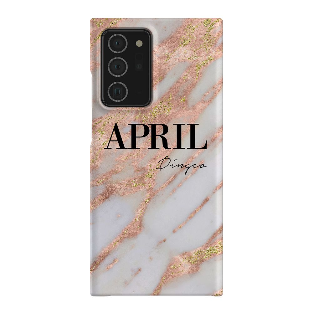 Personalised Aprilia Marble Name Samsung Galaxy Note 20 Ultra Case