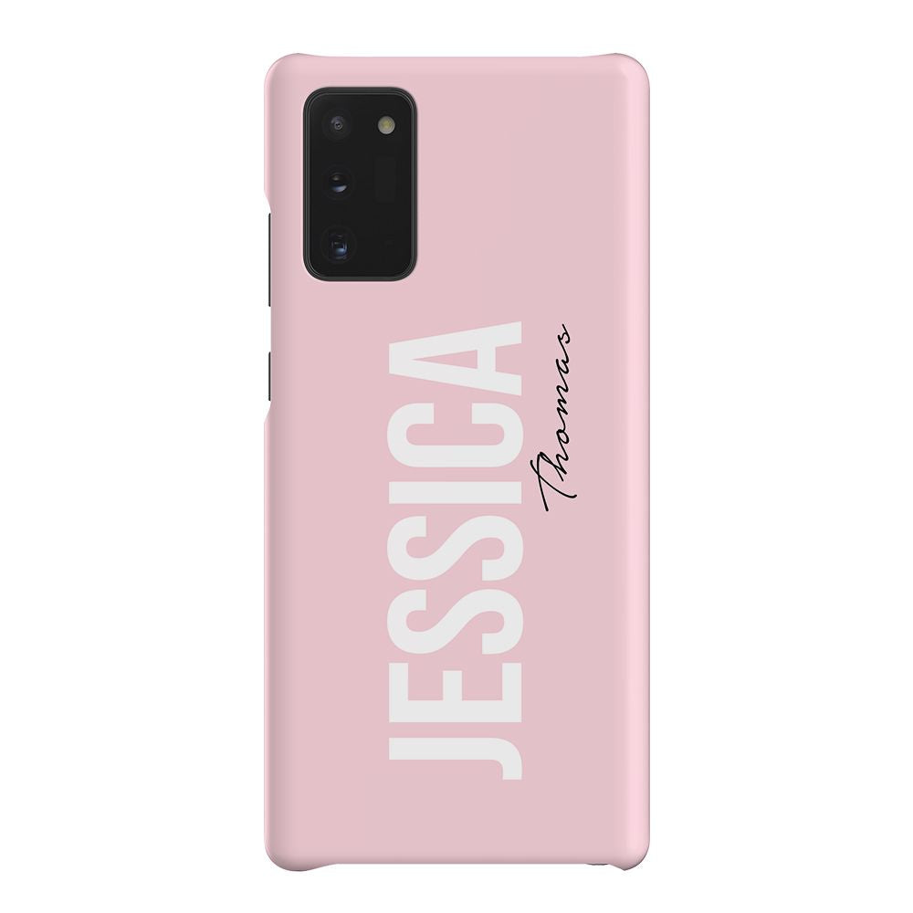 Personalised Bloom Side Name Samsung Galaxy Note 20 Case