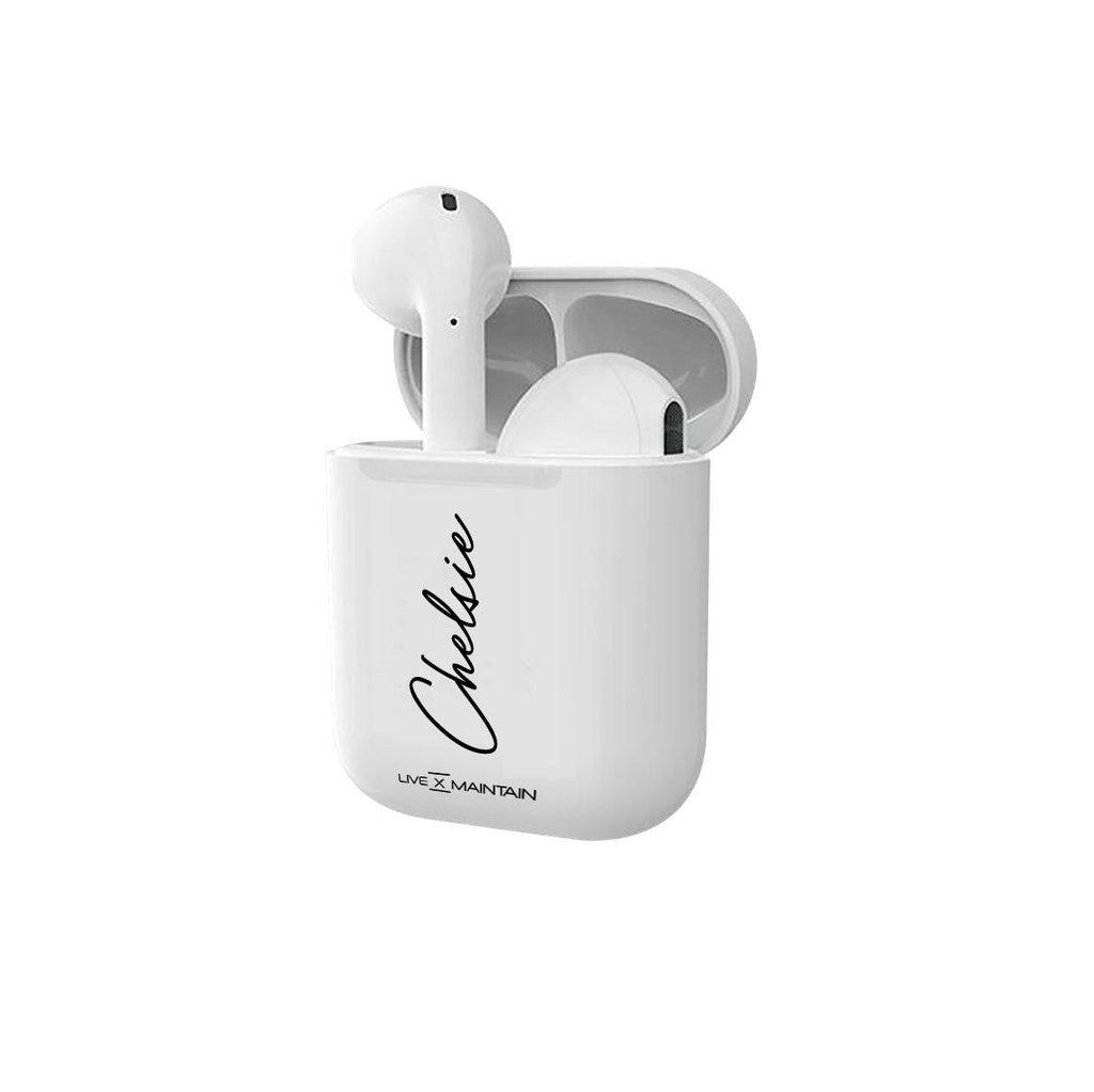 Personalised Side Name Initial Smart Earbuds