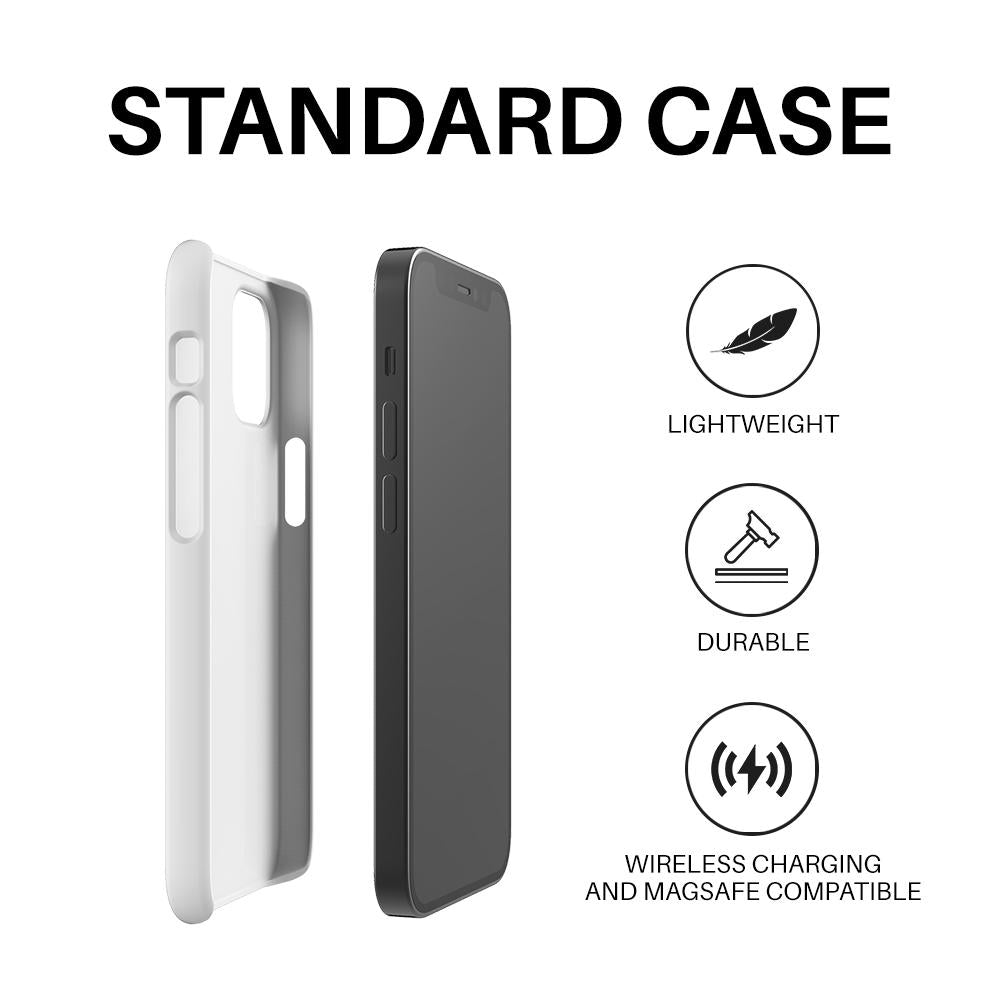 Personalised White Calacatta Marble Initials iPhone 14 Plus Case