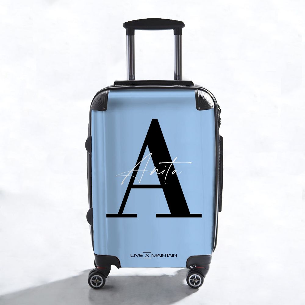 Personalised Initial 1 Name Suitcase Luggage Sticker available in