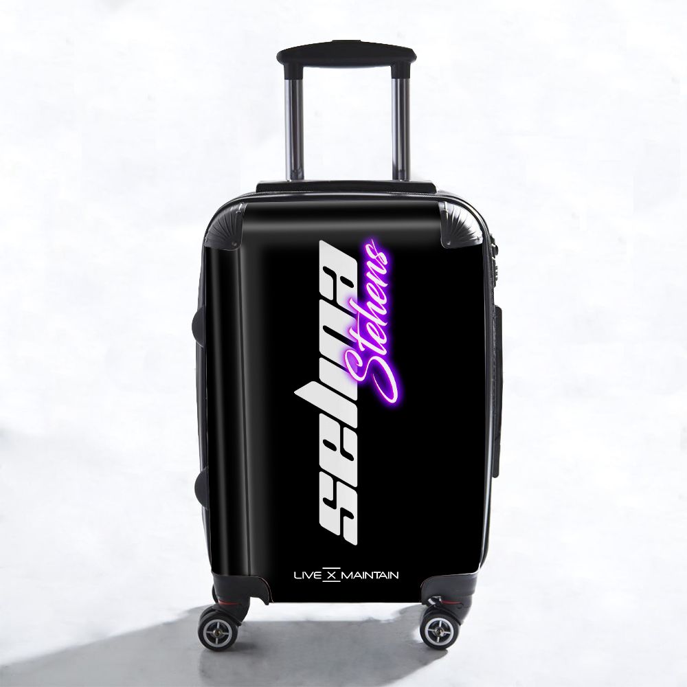 Personalised Neon Side Name Suitcase