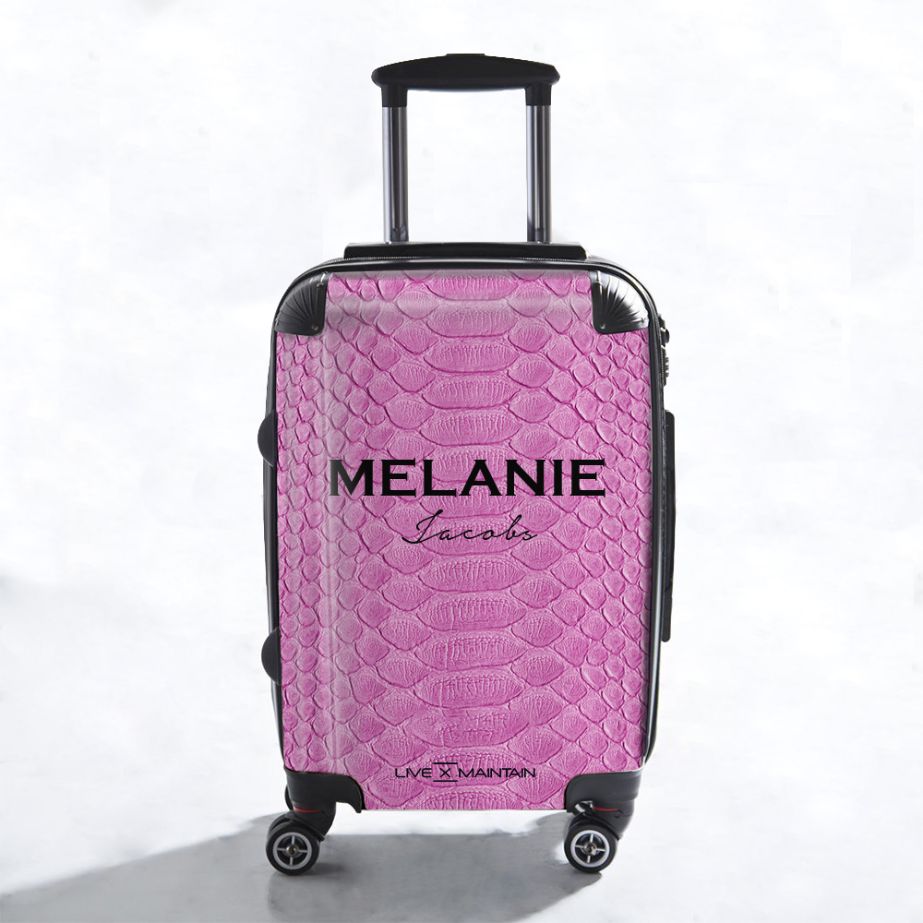Personalised Snake Skin Name Suitcase