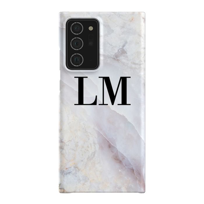 Personalised Stone Marble Initials Samsung Galaxy Note 20 Ultra Case