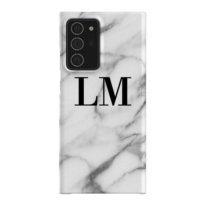 Personalised Pentelic Marble Initials Samsung Galaxy Note 20 Ultra Case