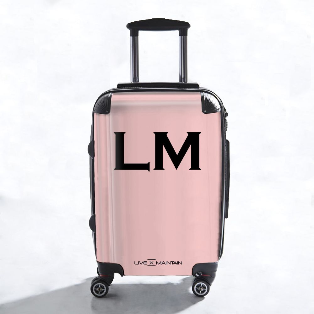 Personalised Bloom Top Initials Suitcase