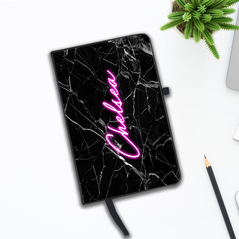 Personalised Neon Name Notebook