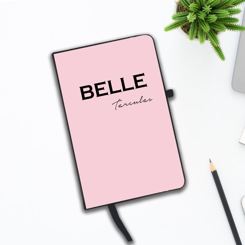 Personalised Bloom Pink Name Notebook