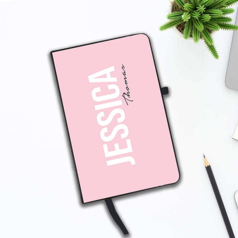 Personalised Bloom Side Name Notebook