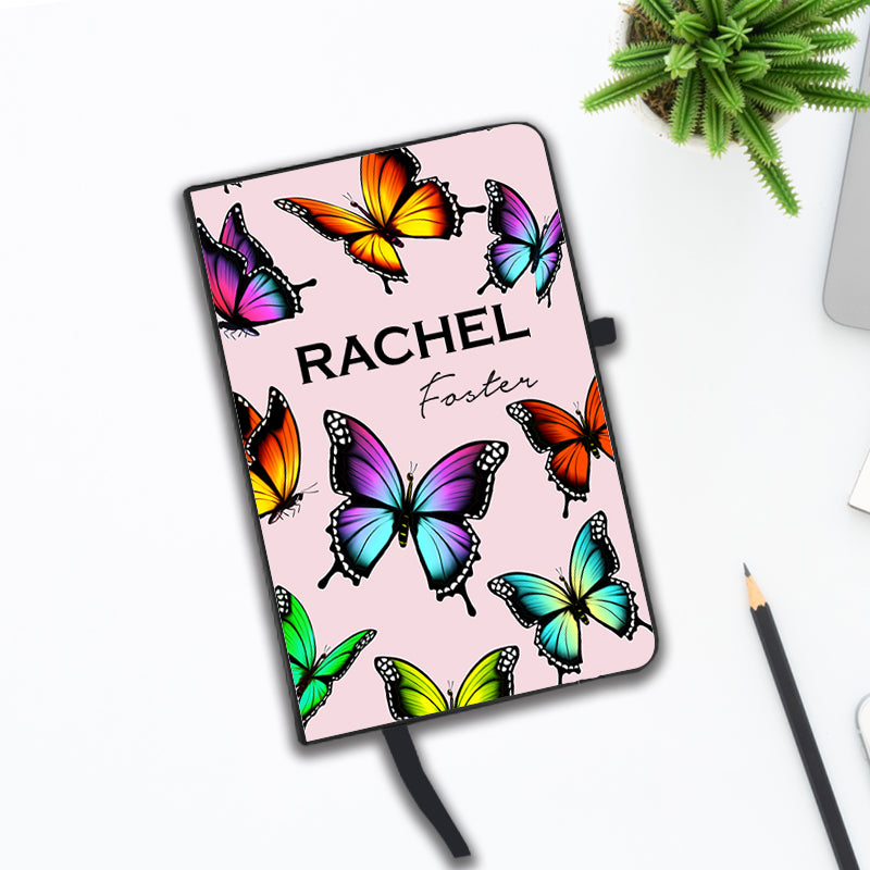 Personalised Butterfly Name Notebook
