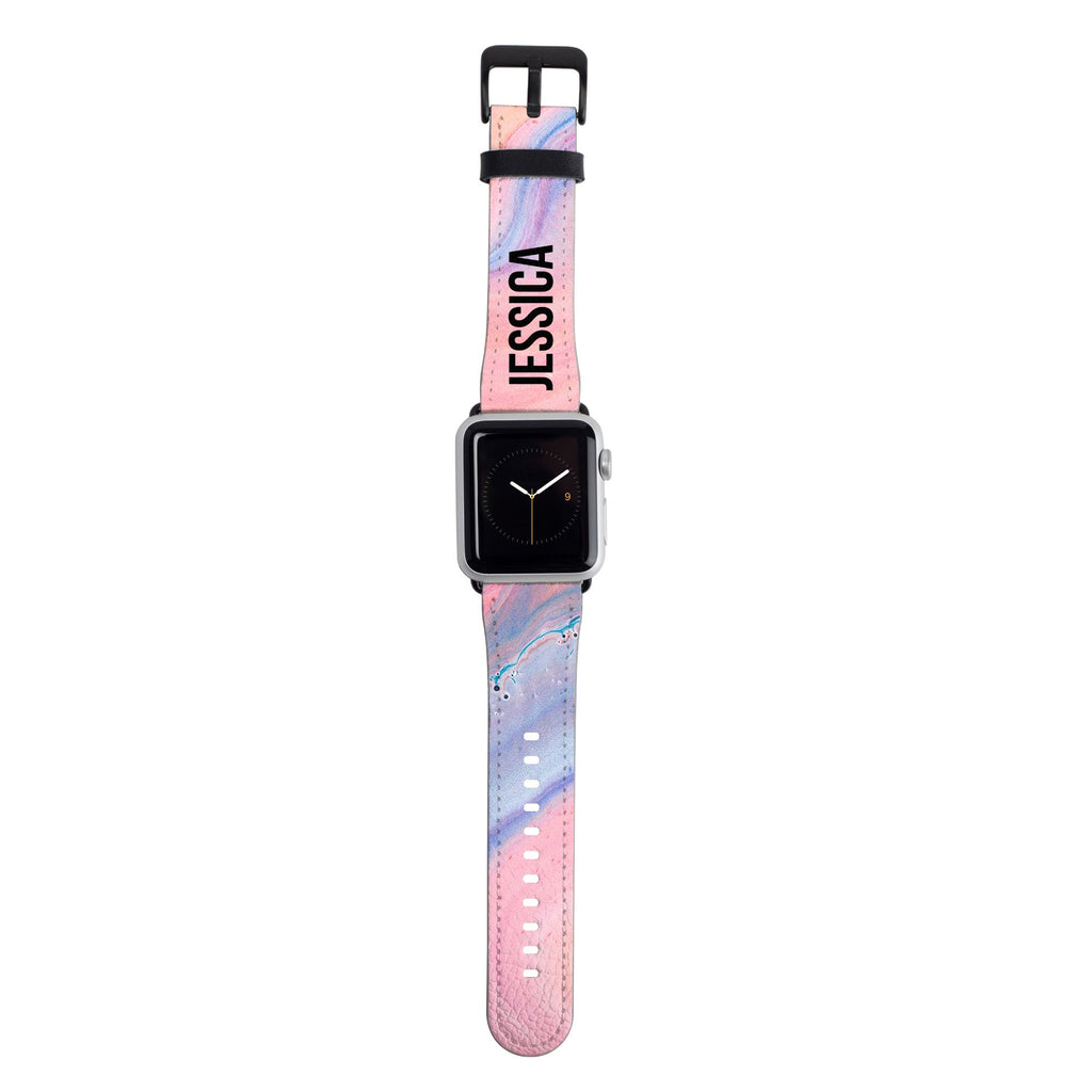 Personalised Acrylic Marble Name Apple Watch Strap