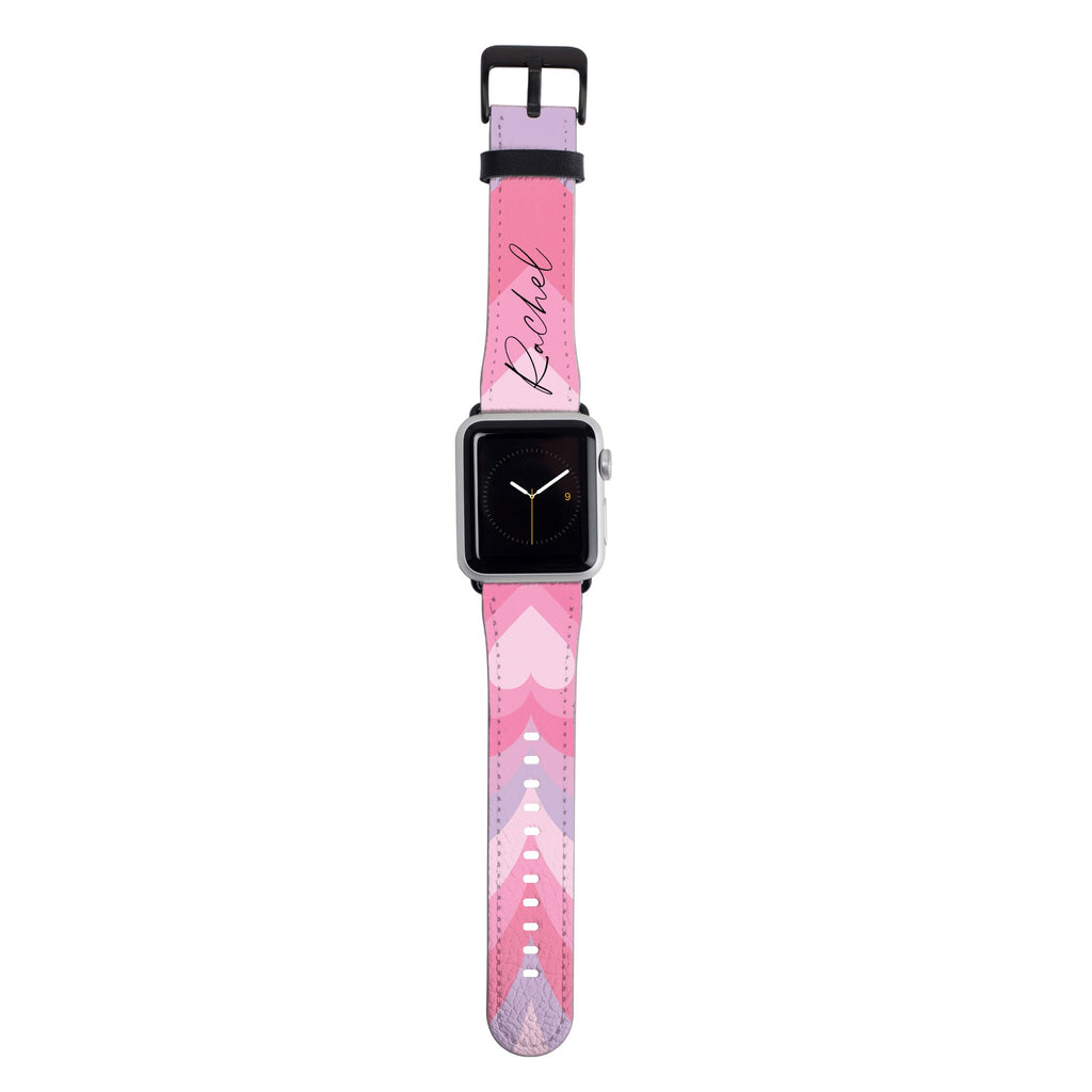 Personalised Heart Latte Apple Watch Strap