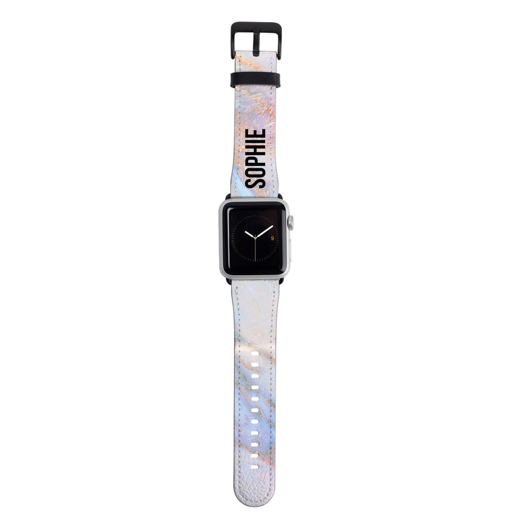 Personalised Moonshine Marble Name Apple Watch Strap