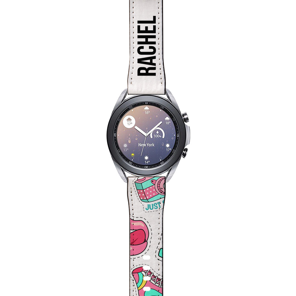 Personalised Sticker Name Samsung Galaxy Watch3 Strap