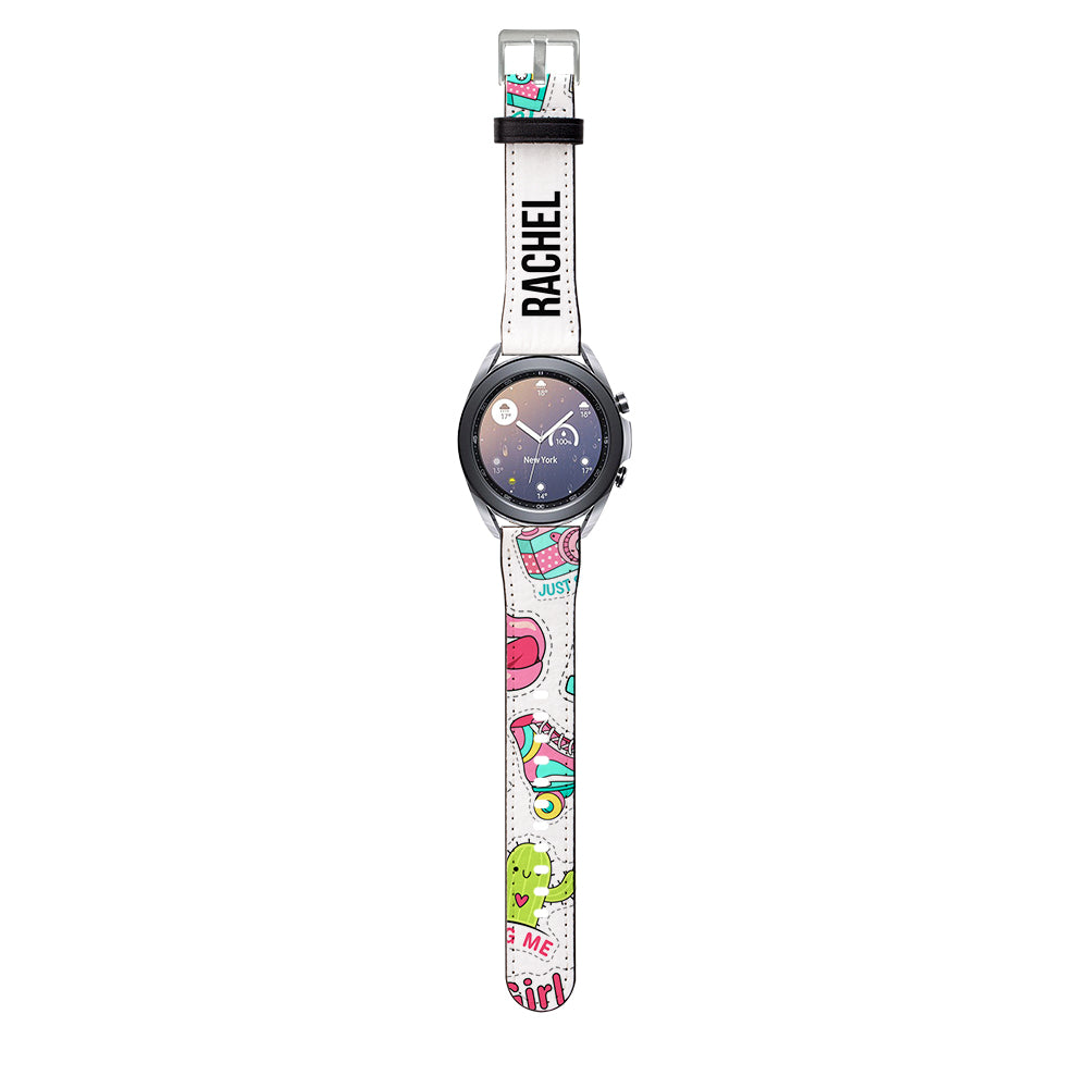 Personalised Sticker Name Samsung Galaxy Watch3 Strap