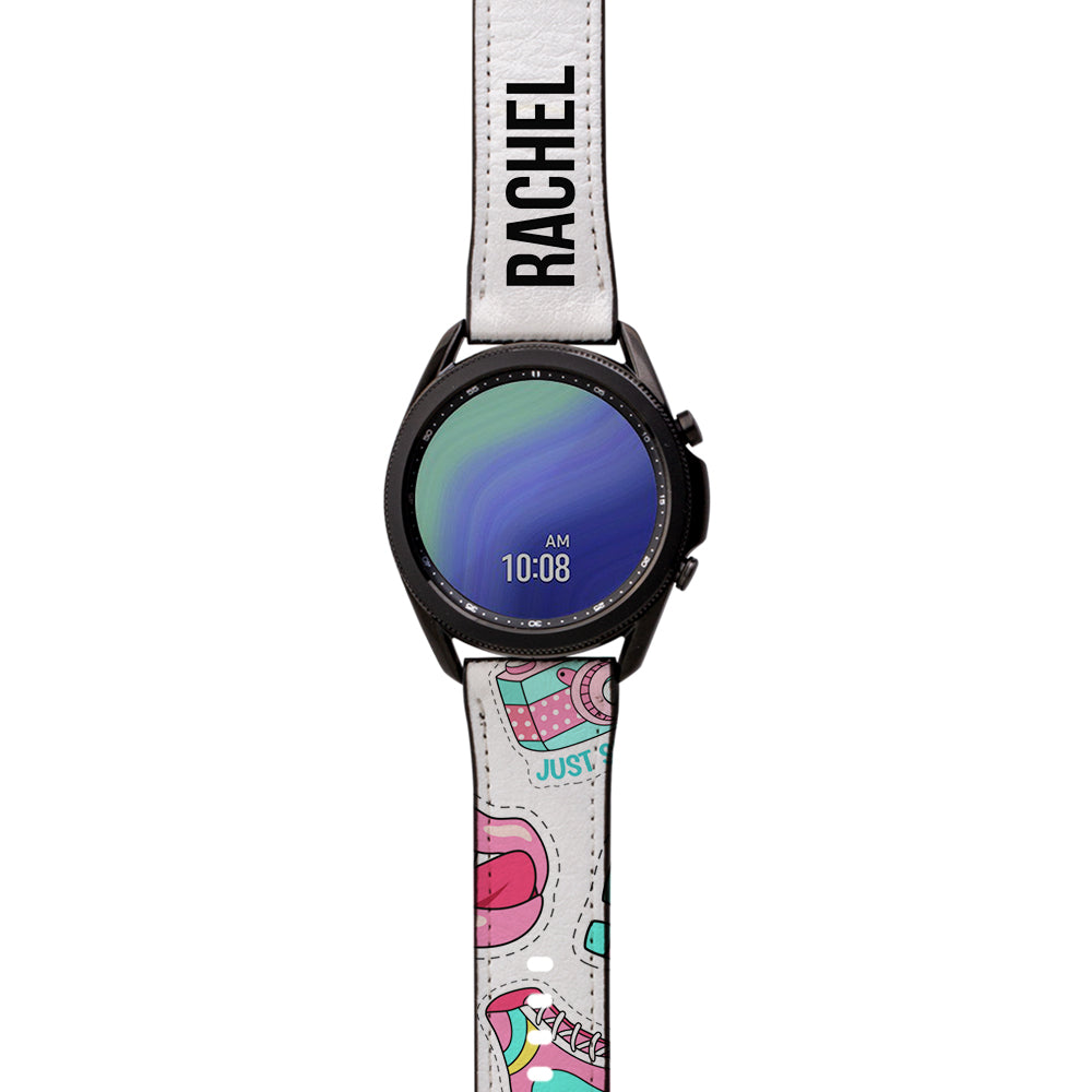 Personalised Sticker Name Samsung Galaxy Watch3 Strap