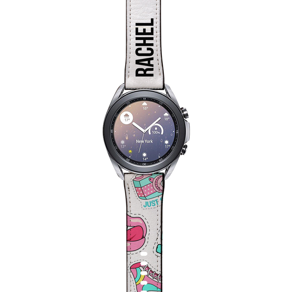 Personalised Sticker Name Samsung Galaxy Watch3 Strap