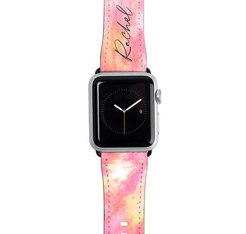 Personalised Tie Dye Name Apple Watch Strap