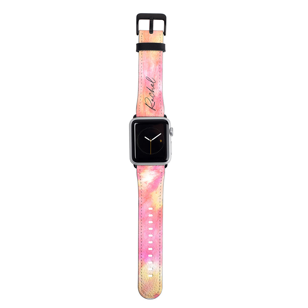 Personalised Tie Dye Name Apple Watch Strap