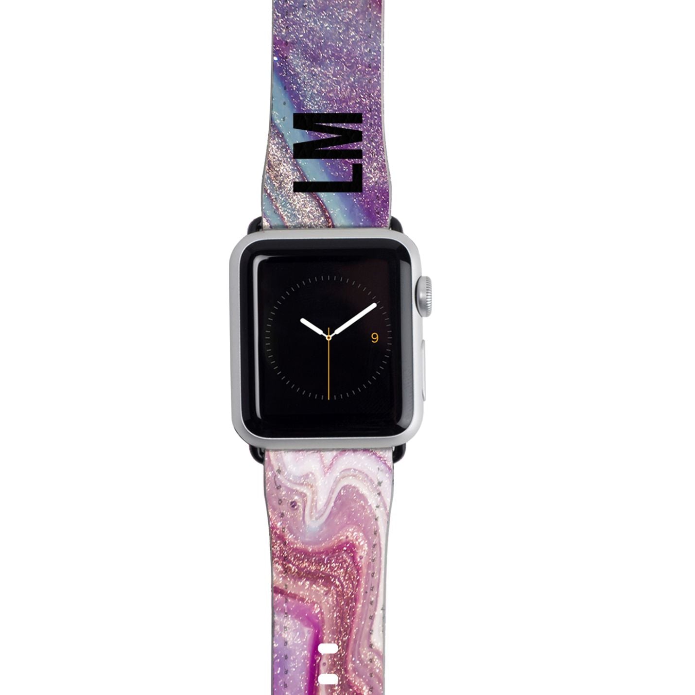 Personalised Marble Initials Apple Watch Strap
