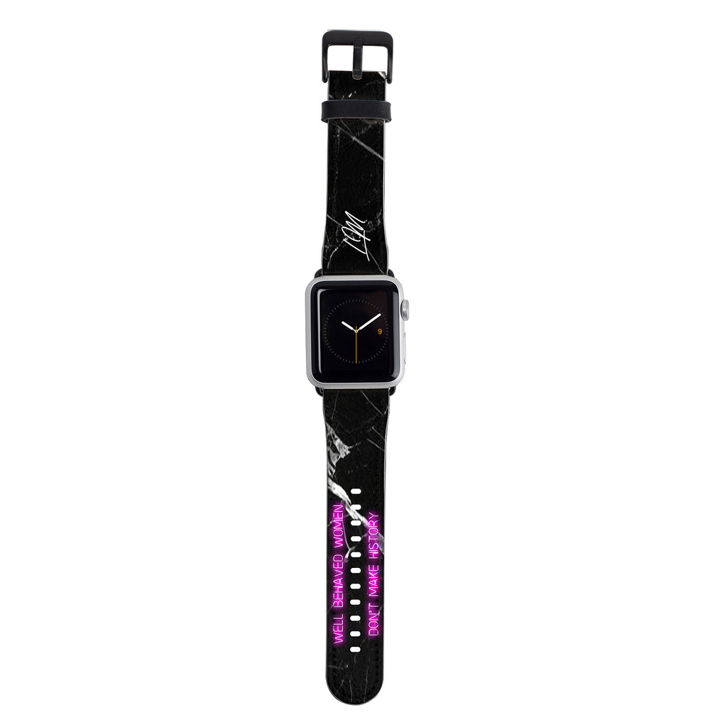 Personalised Well Behaved Women Apple Watch Strap