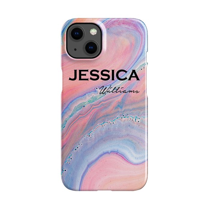 Personalised Acrylic Marble Name iPhone 13 Mini