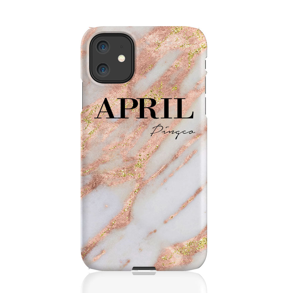 Personalised Aprilia Marble Name iPhone 11 Case