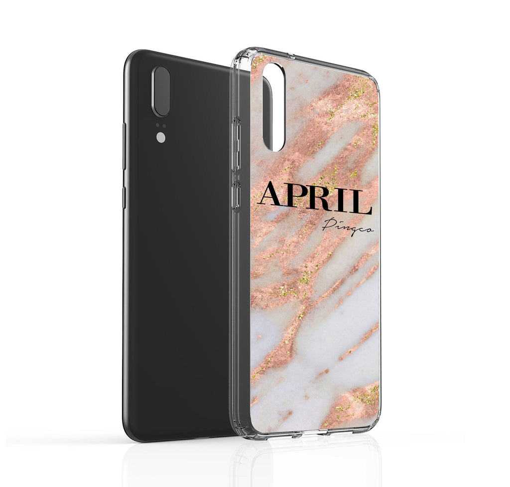 Personalised Aprilia Marble Name Huawei P20 Case