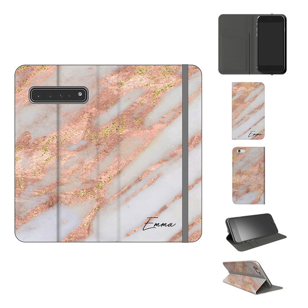 Personalised Aprilia Marble Name Samsung Galaxy S10 5G Case