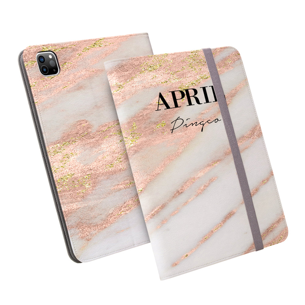 Personalised Aprilia Marble Name iPad Pro Case