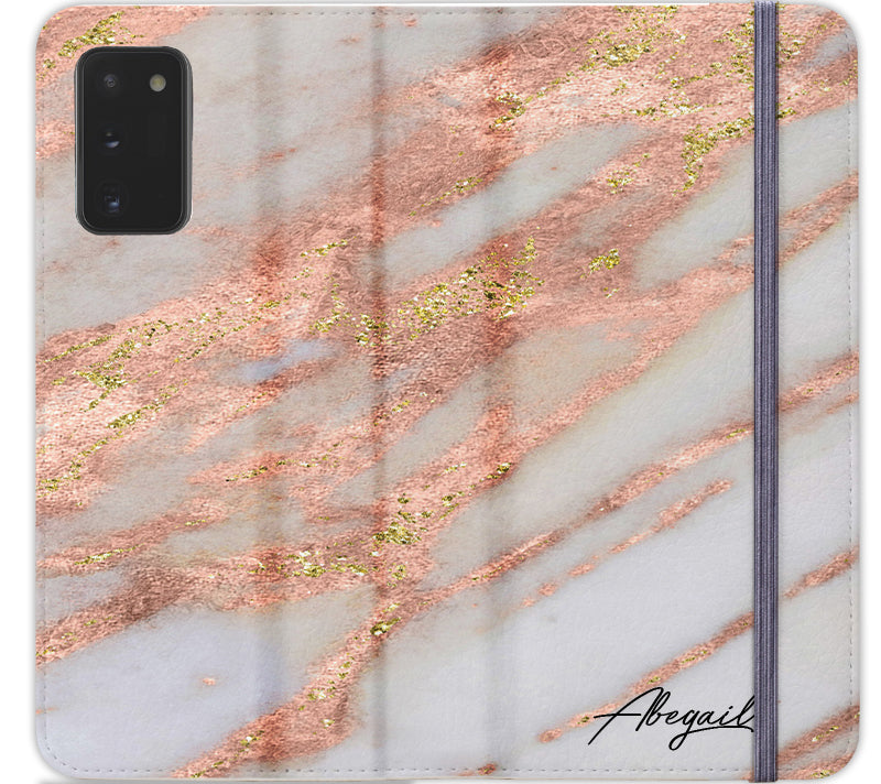 Personalised Aprilia Marble Name Samsung Galaxy Note 20 Case