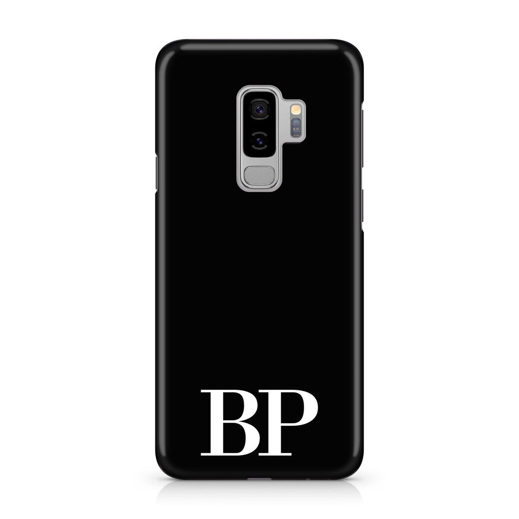 Personalised Black x White Initials Samsung Galaxy S9 Plus Case
