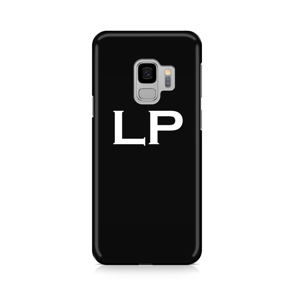 Personalised Black x White Top Initials Samsung Galaxy S9 Case