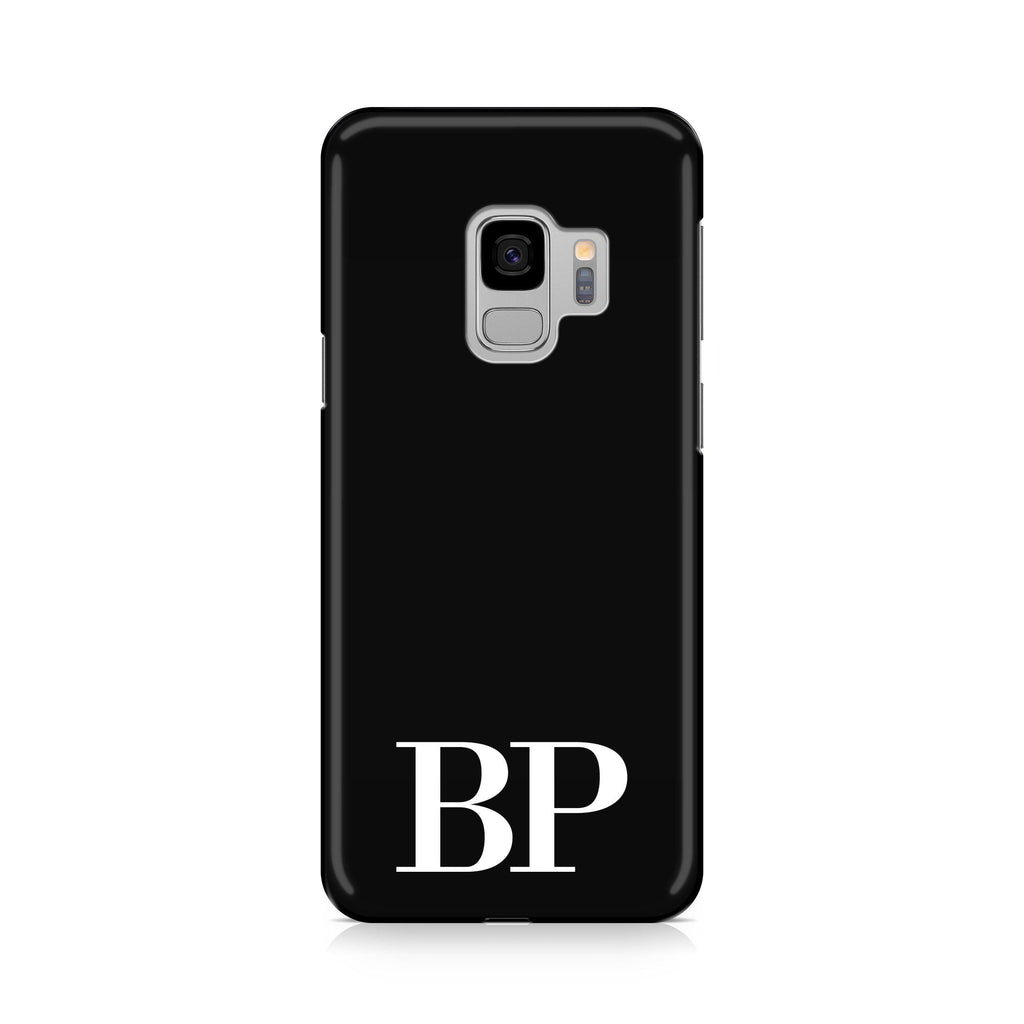 Personalised Black x White Initials Samsung Galaxy S9 Case